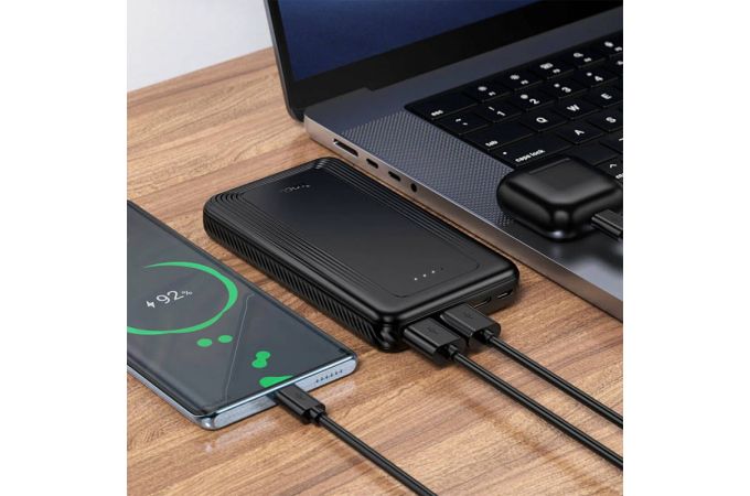 Универсальный дополнительный аккумулятор Power Bank HOCO J165 Honey (10000mAh) (черный)