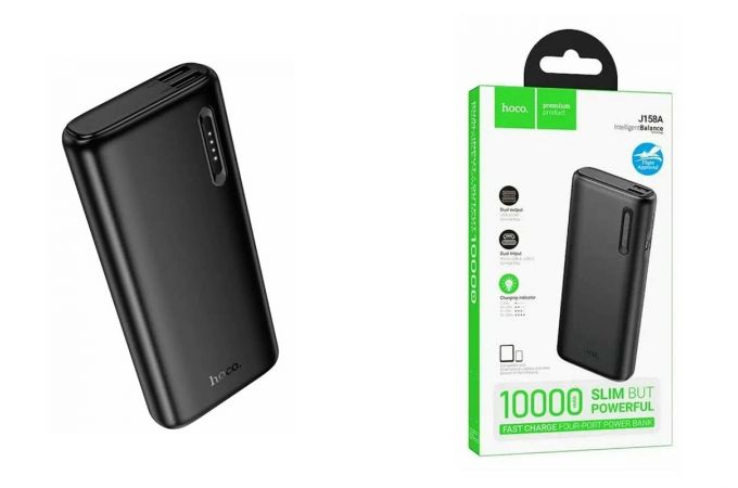 Универсальный дополнительный аккумулятор Power Bank HOCO J158A Runner (10000mAh) (черный)