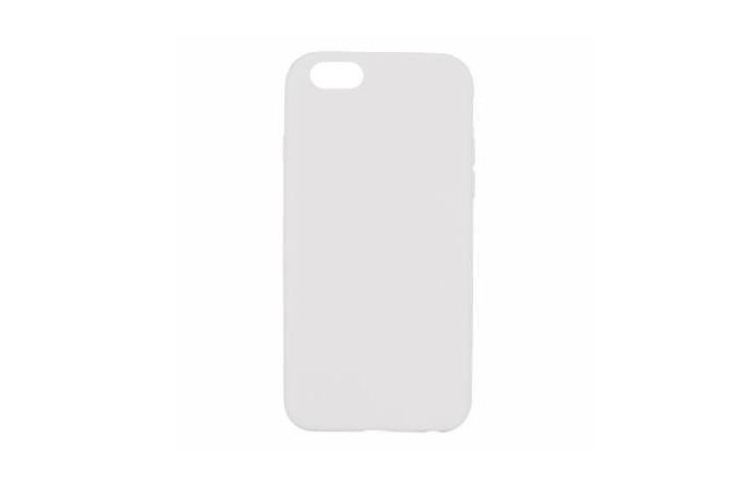 Чехол силиконовый для iPhone 6 Plus/6S Plus тонкий белый матовый