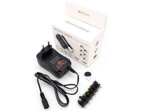 Адаптер питания NN-P020 30W универсальный (3-12V, 6 переходников)