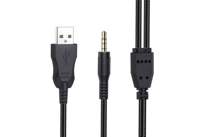 Наушники мониторные проводные с микрофоном BOROFONE BO103 Surpass gaming headphones (черный)