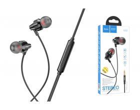 Наушники вакуумные проводные HOCO M90 Delight 3.5 mm sound earphones (черный)