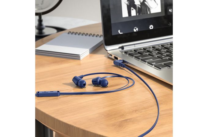 Наушники вакуумные проводные HOCO M86 Oceanic universal earphones (синий)