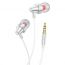 Наушники вакуумные проводные HOCO M90 Delight sound (серебристый)