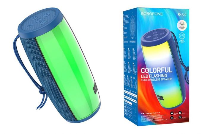 Портативная беспроводная колонка BOROFONE BR20 Sound Wave sport (синий)