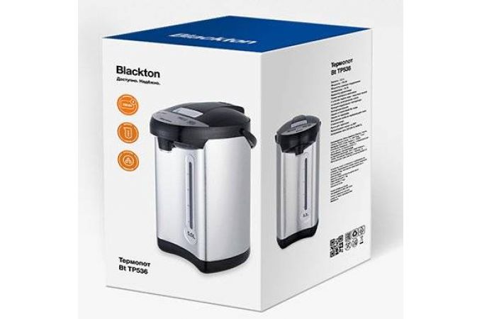 Термопот BLACKTON Bt TP536 Черный-стальной 750 Вт, 5 л