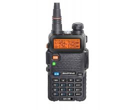 Рация Baofeng UV-5R  8W, двухдиапазонная UHF и VHF 128 каналов, (400-520 +136-174 MHz) (LPD+PMR)