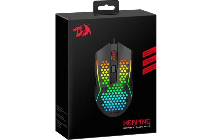 Мышь игровая Redragon Reaping 12400 dpi / 6+кол. кнопка /RGB/ оптика / проводная