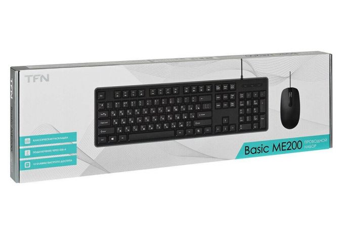 Комплект проводной TFN Slim ME210 офисный TFN-CA-CBD-SLME210