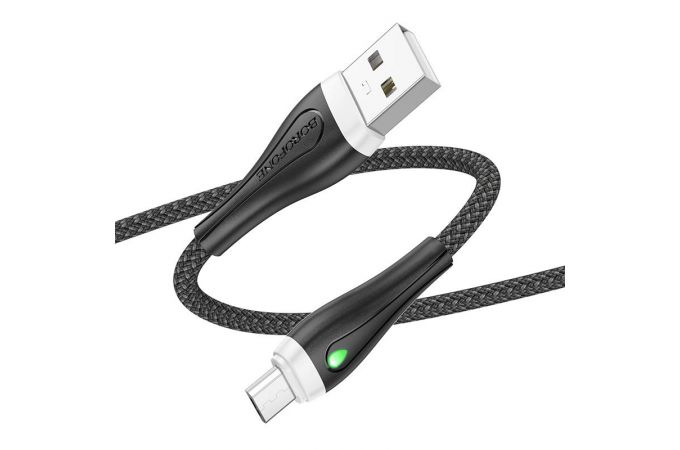 Кабель USB - MicroUSB BOROFONE BX100 2,4A (черный) 1м