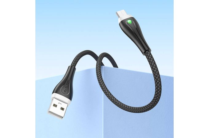 Кабель USB - MicroUSB BOROFONE BX100 2,4A (черный) 1м