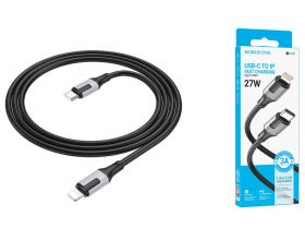 Кабель USB Type-C - Lightning BOROFONE BX101 (черный) 1м