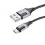 Кабель USB - MicroUSB BOROFONE BX101 2,4A (черный) 1м