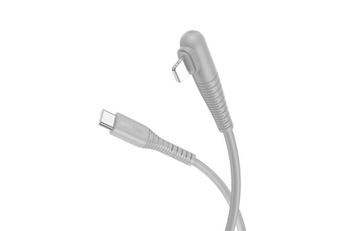 Кабель USB Type-C - Lightning BOROFONE BX105 (серый) 1м