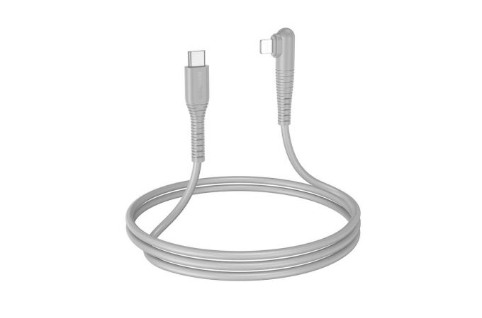 Кабель USB Type-C - Lightning BOROFONE BX105 (серый) 1м