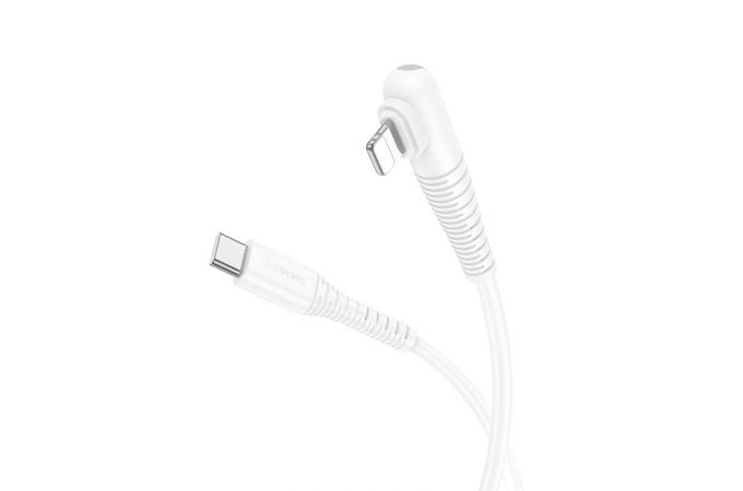 Кабель USB Type-C - Lightning BOROFONE BX105 (белый) 1м