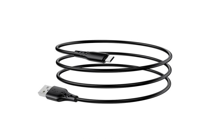 Кабель USB - MicroUSB BOROFONE BX48 3A (черный) 1м