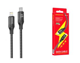 Кабель USB Type-C - Lightning BOROFONE BX56 (черный) 1м