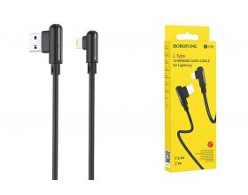 Кабель USB - Lightning BOROFONE BX58, 2,4A (черный) 1м