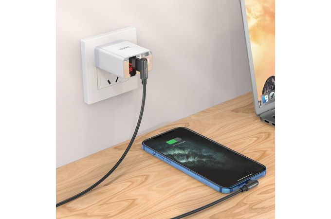 Кабель USB - Lightning BOROFONE BX58, 2,4A (черный) 1м