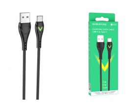 Кабель USB - USB Type-C BOROFONE BX65, 3A (черный) 1м