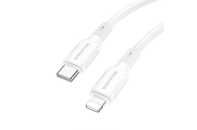 Кабель USB Type-C - Lightning BOROFONE BX80 (белый) 1м