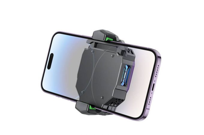 Игровой кулер HOCO GM26 охлаждающий вентилятор Ambitious cooling mobile phone fan (черно- фиолетовый)