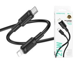 Кабель USB Type-C - Lightning BOROFONE BX111 (черный) 1м