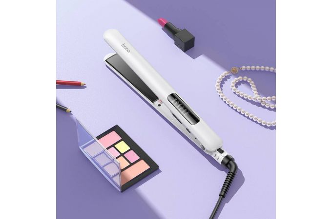 Универсальный выпрямитель для прямых и вьющихся волос HOCO HP40 БЕЛЫЙ