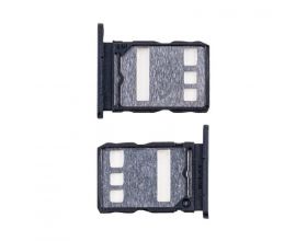 Держатель SIM для Huawei Nova Y72/ Y72S/ Y63 (MGA-LX3/ GFY-LX1) Черный