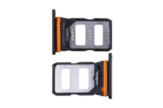 Держатель SIM для Xiaomi Poco X5 Pro 5G (22101320G) Черный