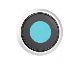 Стекло камеры для iPhone 8 (4.7) + рамка (серебро)