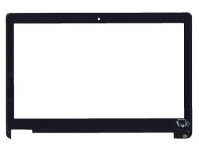 Сенсорное стекло (тачскрин) для Asus Transformer Book Flip TP500 черное c рамкой