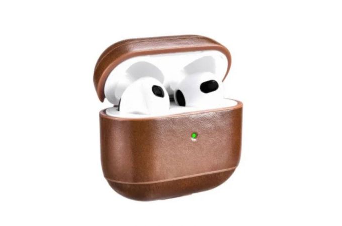 Чехол для наушников AirPods 3 кожа цвет в ассортименте