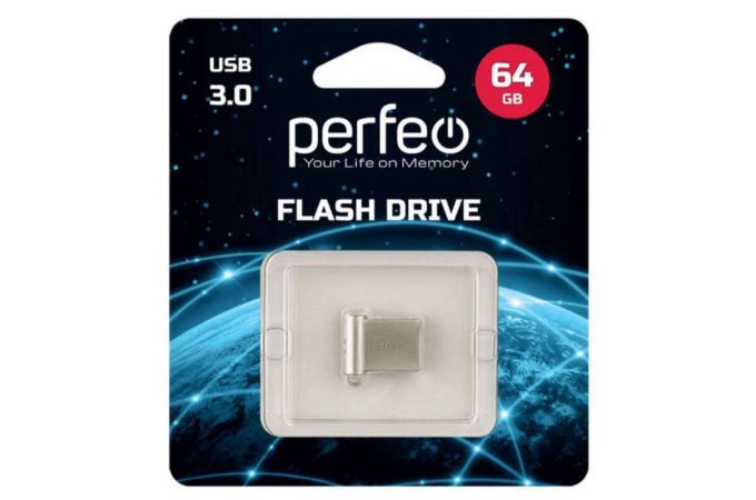 Флешка USB 3.0 Perfeo USB 3.0 64GB M06 Metal Series