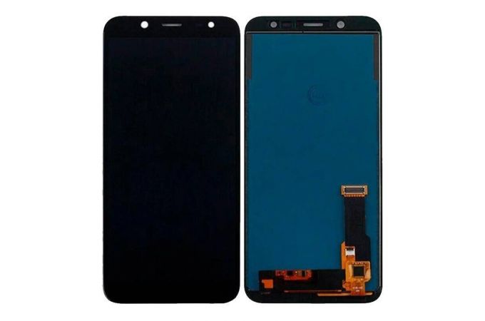 Дисплей для Samsung J600F Galaxy J6 (2018) Black (черный) в сборе с тачскрином, OLED