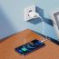 Сетевое зарядное устройство 2USB + кабель Lightning HOCO C88A 2400mAh (белый)