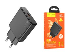 Сетевое зарядное устройство USB-C HOCO N37 PD 20W (черный)