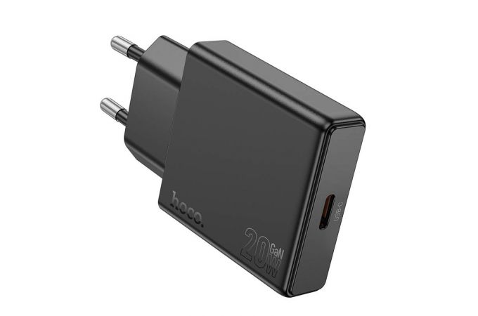 Сетевое зарядное устройство USB-C HOCO N37 PD 20W (черный)