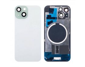 Задняя крышка (стекло) в сборе с рамкой для iPhone 15 (Green)