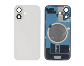 Задняя крышка (стекло) в сборе с рамкой для iPhone 16 Оригинал (White)