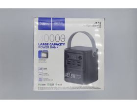 Универсальный дополнительный аккумулятор Power Bank HOCO J152 Tough 22.5W PD20W light 80000mAh (черный) (УЦЕНКА! МЯТАЯ УПАКОВКА)