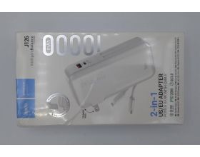 Универсальный дополнительный аккумулятор Power Bank HOCO J126 Travel 22.5W with cable (US/EU) (10000mAh) (белый) (УЦЕНКА! МЯТАЯ УПАКОВКА)
