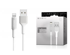 Кабель USB - Lightning BOROFONE BX1, 2,4A (белый) 1м