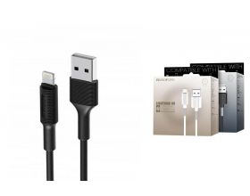 Кабель USB - Lightning BOROFONE BX1, 2,4A (черный) 1м