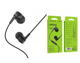 Наушники вакуумные проводные BOROFONE BM51 Hoary universal earphones (черный)