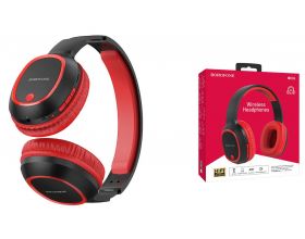 Наушники мониторные беспроводные BOROFONE BO9 Pearl wireless headset Bluetooth (красный)