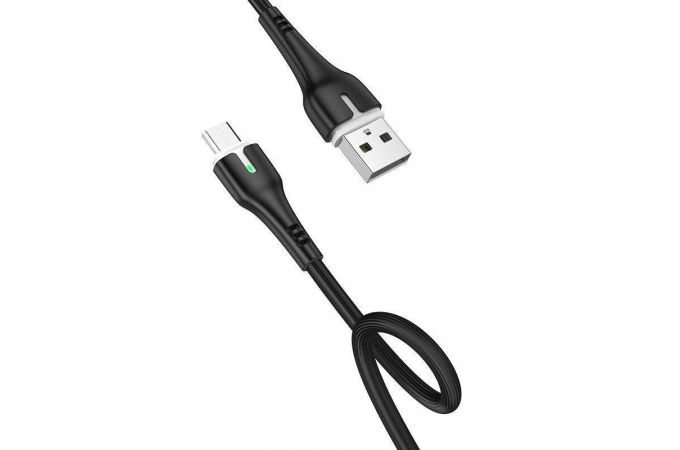 Кабель USB - MicroUSB HOCO X45 2,4A (черный) 1м
