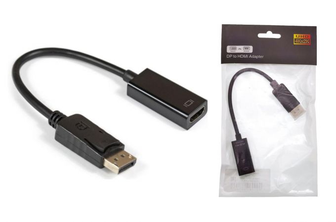 Конвертер переходник Орбита OT-AVW58  (штекер Displayport - гнездо HDMI) 15см