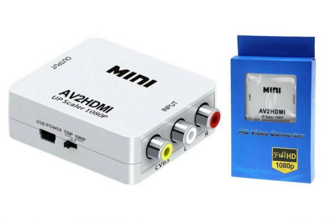 Конвертер переходник Орбита OT-AVW52 AV2HDMI (гнездо HDMI выход - гнезда 3*RCA)